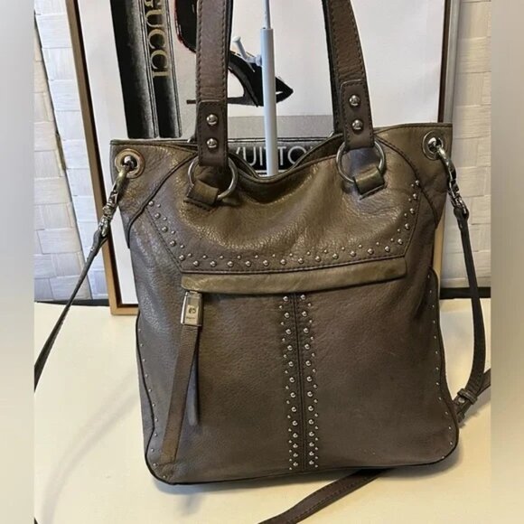b. makowsky Handbags - B Makowsky Pebble leather studded shoulder bag Tote Crossbody